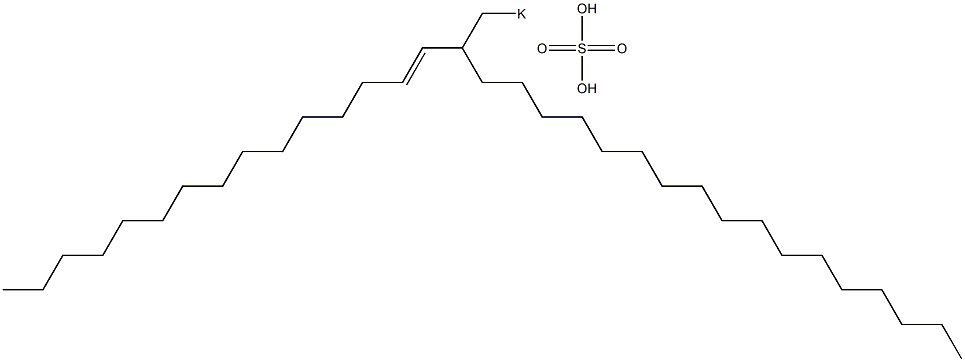 Sulfuric acid 2-(1-pentadecenyl)nonadecyl=potassium ester salt Struktur