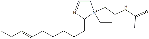 1-[2-(Acetylamino)ethyl]-1-ethyl-2-(6-nonenyl)-3-imidazoline-1-ium Struktur