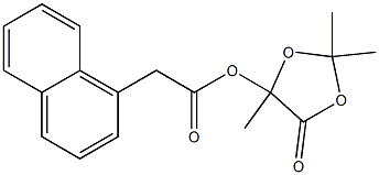 1-Naphthaleneacetic acid 2,2,5-trimethyl-4-oxo-1,3-dioxolan-5-yl ester Struktur