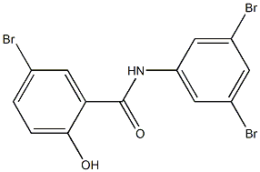 3',5,5'-Tribromo-2-hydroxybenzanilide Struktur