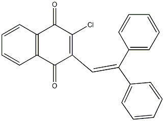 2-Chloro-3-(2,2-diphenylethenyl)-1,4-naphthoquinone Struktur