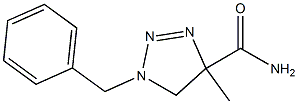 4,5-Dihydro-4-methyl-1-benzyl-1H-1,2,3-triazole-4-carboxamide Struktur