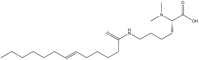 N6-(6-Tridecenoyl)-N2,N2-dimethyllysine Struktur