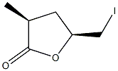 (3S,5S)-3-Methyl-5-(iodomethyl)-4,5-dihydrofuran-2(3H)-one Struktur