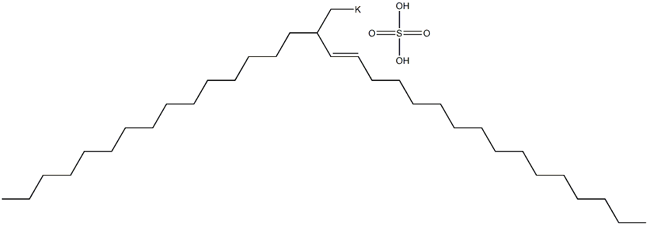 Sulfuric acid 2-pentadecyl-3-octadecenyl=potassium ester salt Struktur