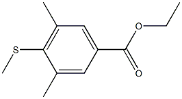 3,5-Dimethyl-4-(methylthio)benzoic acid ethyl ester Struktur