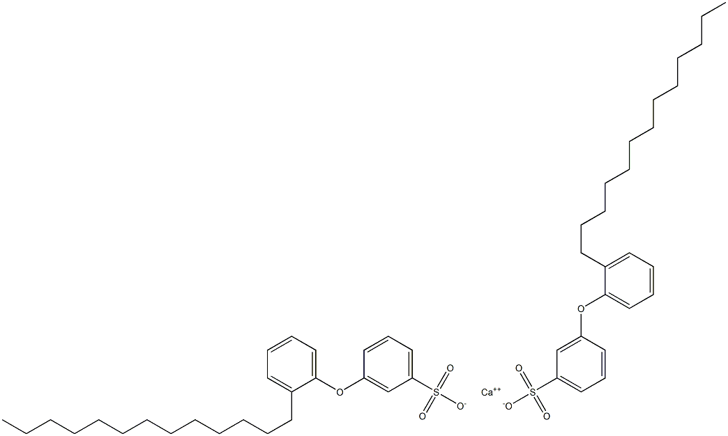 Bis[3-(2-tridecylphenoxy)benzenesulfonic acid]calcium salt Struktur