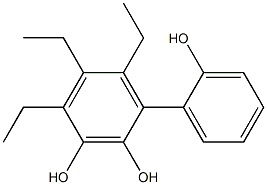 4,5,6-Triethyl-1,1'-biphenyl-2,2',3-triol Struktur