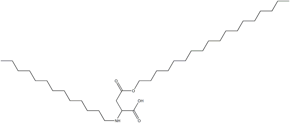 2-Tridecylamino-3-(octadecyloxycarbonyl)propionic acid Struktur