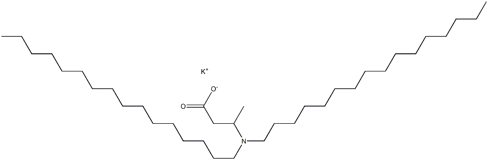 3-(Dihexadecylamino)butyric acid potassium salt Struktur