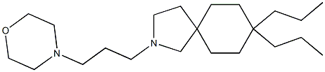 8,8-Dipropyl-2-(3-morpholinopropyl)-2-azaspiro[4.5]decane Struktur