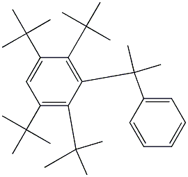 2-(2,3,5,6-Tetra-tert-butylphenyl)-2-phenylpropane Struktur