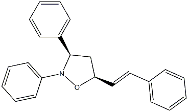 (3R,5S)-2,3-Diphenyl-5-(2-phenylethenyl)isoxazolidine Struktur