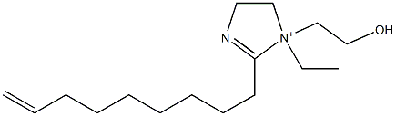 1-Ethyl-1-(2-hydroxyethyl)-2-(8-nonenyl)-2-imidazoline-1-ium Struktur