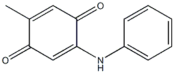 2-Anilino-5-methyl-1,4-benzoquinone Struktur