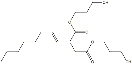 2-(1-Octenyl)succinic acid bis(3-hydroxypropyl) ester Struktur