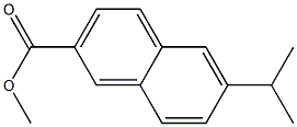 6-Isopropyl-2-naphthoic acid methyl ester Struktur