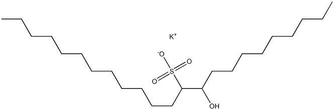 10-Hydroxytricosane-11-sulfonic acid potassium salt Struktur