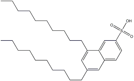 6,8-Didecyl-2-naphthalenesulfonic acid Struktur