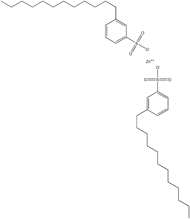 Bis(3-dodecylbenzenesulfonic acid)zinc salt Struktur