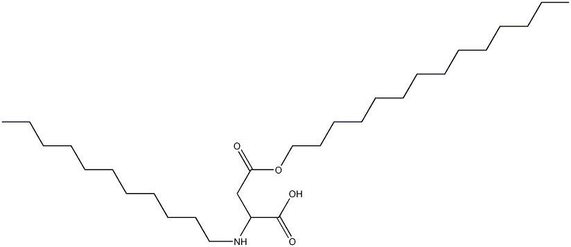 2-Undecylamino-3-(tetradecyloxycarbonyl)propionic acid Struktur