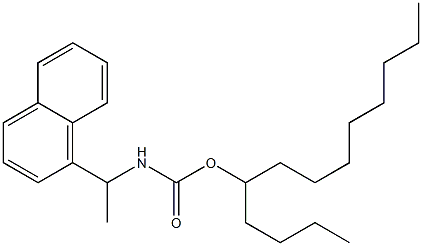 N-[1-(1-Naphtyl)ethyl]carbamic acid (1-butylnonyl) ester Struktur