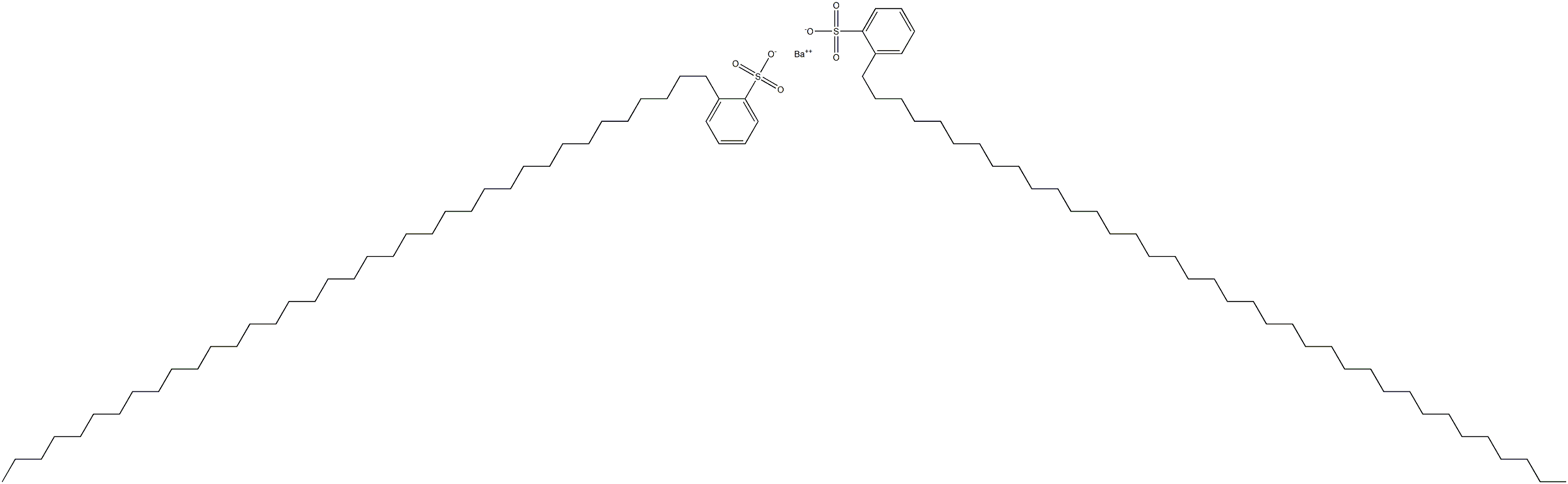 Bis[2-(heptatriacontan-1-yl)benzenesulfonic acid]barium salt Struktur