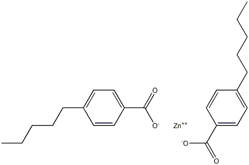 Bis(4-pentylbenzoic acid)zinc salt Struktur