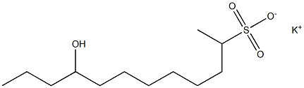 9-Hydroxydodecane-2-sulfonic acid potassium salt Struktur