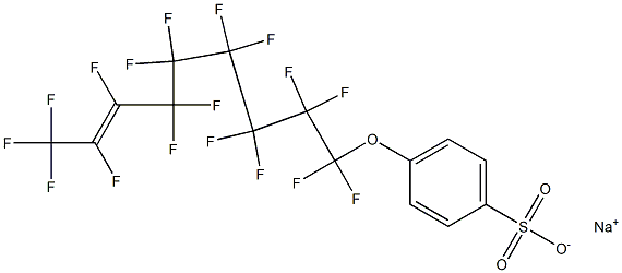 4-[(Heptadecafluoro-7-nonenyl)oxy]benzenesulfonic acid sodium salt Struktur