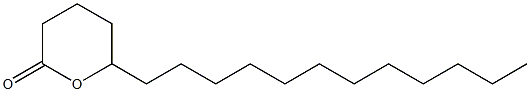 6-Dodecyltetrahydro-2H-pyran-2-one Struktur