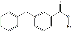 1-Benzyl-3-(sodiooxycarbonyl)pyridinium Struktur