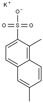 1,6-Dimethyl-2-naphthalenesulfonic acid potassium salt Struktur