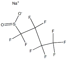 Nonafluorobutane-1-sulfinic acid sodium salt Struktur