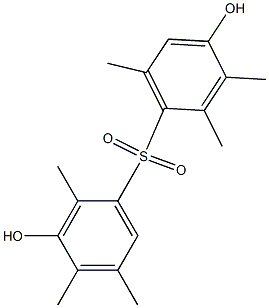 3,4'-Dihydroxy-2,2',3',4,5,6'-hexamethyl[sulfonylbisbenzene] Struktur