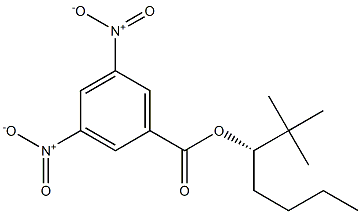 (-)-3,5-Dinitrobenzoic acid (S)-1-tert-butylpentyl ester Struktur