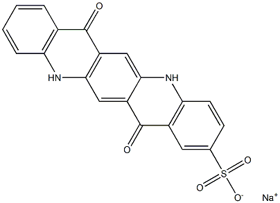 5,7,12,14-Tetrahydro-7,14-dioxoquino[2,3-b]acridine-2-sulfonic acid sodium salt Struktur