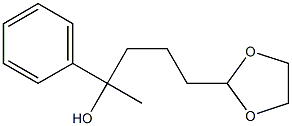 2-(4-Hydroxy-4-phenylpentyl)-1,3-dioxolane Struktur