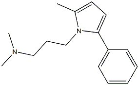 1-(3-Dimethylaminopropyl)-2-methyl-5-phenyl-1H-pyrrole Struktur