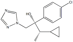 (2S,3S)-2-(4-Chlorophenyl)-3-cyclopropyl-1-(1H-1,2,4-triazol-1-yl)butan-2-ol Struktur