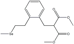 [2-[2-(Methylseleno)ethyl]benzyl]malonic acid dimethyl ester Struktur