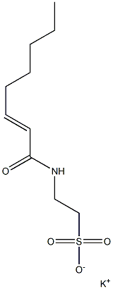 N-(2-Octenoyl)taurine potassium salt Struktur