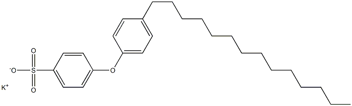 4-(4-Tetradecylphenoxy)benzenesulfonic acid potassium salt Struktur