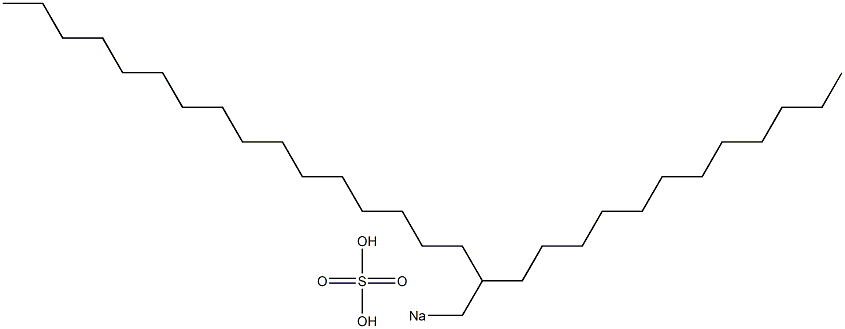 Sulfuric acid 2-dodecyloctadecyl=sodium salt Struktur