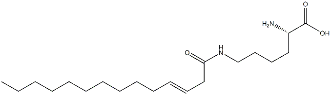 N6-(3-Tetradecenoyl)lysine Struktur