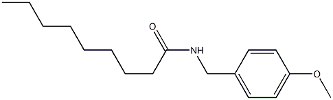 N-(p-Methoxybenzyl)nonanamide Struktur