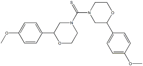 4-Methoxyphenylmorpholino thioketone Struktur