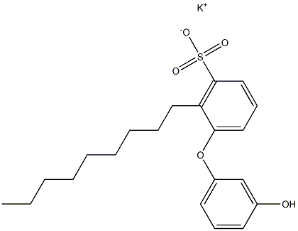 3'-Hydroxy-2-nonyl[oxybisbenzene]-3-sulfonic acid potassium salt Struktur