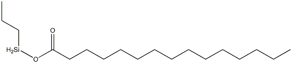 Pentadecanoic acid propylsilyl ester Struktur