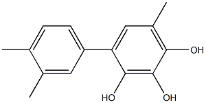 4-(3,4-Dimethylphenyl)-6-methylbenzene-1,2,3-triol Struktur